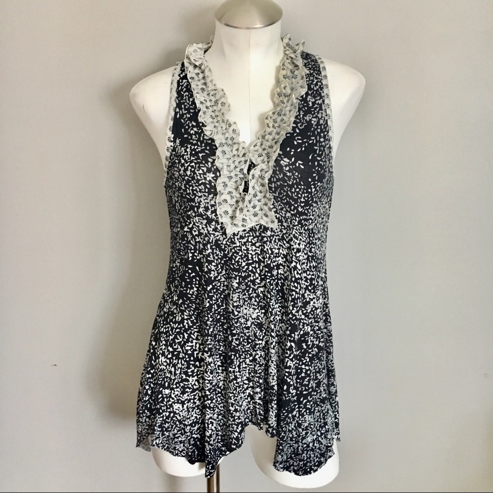 Anthropologie Weston Wear Ruffle Tank